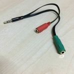 Platoon Kulaklık Mikrofon Ayırıcı Aparat 3.5mm Headphone Mic Audio 1 Erke