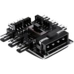 Platoon NHP-017 4 Pin Ve 3 Pin Girişli 8 Port Fan Çoklayıcı Hız Denetimi