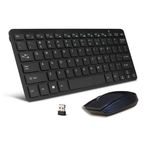Platoon Pl-395 Mini Kablosuz Siyah Q Klavye Mouse Set
