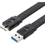 Platoon Slim USB 3.0 Micro B Flat Veri ve Şarj Kablosu 3.0 Harddisk Kablosu