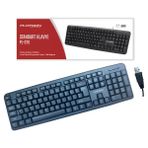 Platoon Standart Ofis Kablolu Klavye USB Uzun Ömürlü Ergonomik - Siyah