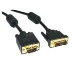 Platoon Ti-Mesh Altın Uçlu 24+5Pin Dvı To Vga Kablo - 1.5 M - Siyah