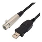 Platoon USB Mikrofon Kablosu 3 Pin Mikrofon USB Çevirici