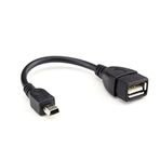 Platoon Usb On-The-Go (Otg) Kablosu, 0,20 Metre, Awg 28, Usb A, Dişi - Mini Usb B, 5-Pin, Erkek