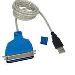 Platoon Usb to LPT 36 PİN Parallel Printer Yazıcı Kablosu USB 1284 Eski Y