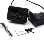 Plawee -17B Akustik Gitar Ekolayzır Ön Amplifikatörü Sayı Tuner ile 3 Bantlı Ekolayzer Mikrofonlu Gitar Tuner