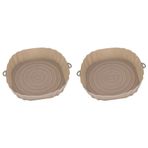 Plawee 2 x 20 cm sıcak fritözü, fırın tepsisi, kızartma tavuğu, sepet matı, AirFryer silikon tencere, yuvarlak yedek ızgara tavası