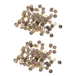 Plawee 200X 8 mm Sedef Düğmeler Sedef Deniz Kabukları Yuvarlak Düğmeler TOP