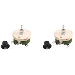 Plawee 2X 50W 10 Ohm Seramik Potansiyometre Değişken Konik Pot Direnç Reostat
