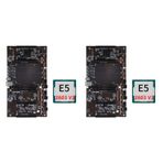 Plawee 2X BTC X79 H61 Madencilik Anakart+E5-2603 V2 2011 CPU 5X PCI-E 8X LGA 2011 DDR3 Desteği 3060 3080 GPU BTC Madenci için