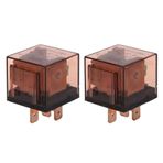 Plawee 2X DC 24 V 80A 1NO 1NC SPDT 5 Pins Yeşil Gösterge Işığı Otomotiv Kamyon Araba Röle