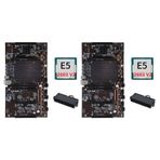 Plawee 2X H61 X79 BTC Madenci Anakart ile E5 2603 V2 CPU+24 Pins Güç Konnektör Desteği 3060 3080 GPU BTC Madenci Madencilik için