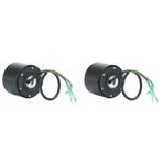 Plawee 2X Hub Motor Tekerleği Elektrikli Kaykay Fırçasız Motor Tekerlekleri Kitleri, Kaykay Spor Aksesuarları için, Siyah 75 mm