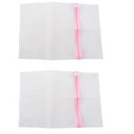Plawee 2X İç Giyim Sütyen Çorap Çamaşır Yıkama Filesi Örgü Çanta (30cmx40cm)