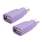 Plawee 2X Ps2 USB bağlantısı, bilgisayar ve klavye mini adaptör, ve klavye dönüştürücü