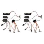 Plawee 2X3 Band Ekolayzır EQ Preamp Devre Bas Gitar Ton Kablo Demeti ve JP Pikap Seti Aktif Bas Pickup için