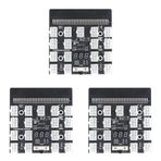 Plawee 3X Yönlendirme Kartı 17 Bağlantı Noktası 6Pin LED Ekran Güç Modülü Sunucu Kartı Adaptörü 1200W 750W PSU GPU Madencilik BTC ETH için
