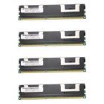 Plawee 4X 4GB DDR3 Bellek RAM PC3-10600R 1333MHz 2Rx4 1.5V ECC 240-Pin Sunucu RAM MT36JSZF512772PZ