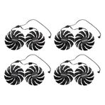 Plawee 4X, 88 MM Grafik Ekran Kartı Fan Soğutucu T129215SU PLD09210S12HH GTX 1050 1060 1070 Ti RX 480 470 için