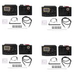 Plawee 4X akustik gitar pikap Tuner 5-Band Eq ekolayzır akustik gitar preamp Piezo pre-amp amplifikatör sistemi