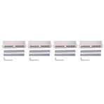 Plawee 4X DDR4 DDR5 RAM Bellek Soğutucu Soğutucu Bellek Soğutma Yeleği Alüminyum 9W Silikon Gres Isı İletkenli, Gümüş