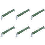 Plawee 6X 200W Watt 100 Ohm Seramik Tüp Ayarlanabilir Reostat Direnci Yeşil