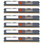 Plawee 6X 4GB DDR3 Ram Bellek REG 2RX4 1333MHz PC3-10600 1.5V DIMM 240 Pins Masaüstü RAM Memoria için