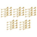 Plawee Dondurma Çay Karıştırma Kaşıkları Retro Tatlı Demitasse Espresso Kaşıkları Çatal Bıçak Mutfak Sofra Takımı 5 Set 40 Parça