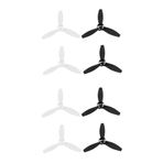 Plawee Parrot Bebop 2 Drone için 8 Pervane Aksesuarları Yedek Parça Bıçakları Siyah Beyaz
