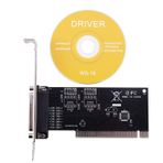 Plawee PCI Genişleme Kartı Adaptörü 25Pin Paralel Pci Paralel Db25 Yazıcı Bağlantı Noktası Denetleyici Kartı