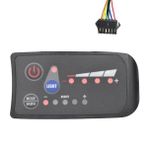 Plawee S810 Elektrikli Bisiklet Metre LED Ekran 36 V IP65 Elektrikli Bisiklet Metre Parçaları için SM 6PIN