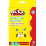 Play Doh 12 Renk Jumbo Üçgen Kuru Boya Kalemi