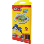 Play Doh 12 Renk Woodfree Kuru Boya Kalemi