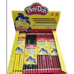 Play-Doh Altıgen Mercanlı Kurşun Kalem 12 Adet - Renkli