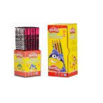 Play-Doh Kurşun Kalem Zebra Desenli Yuvarlak Kk010 (72 Li Paket)