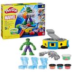 Play-Doh Marvel Hulk Smash & Squish Çocuk Oyun Seti, Bendy Aksiyon Figürü ve Aksesuarları, Erkek ve Kız Çocukları için Hayal Gücü Oyuncakları 4 ve Üzeri