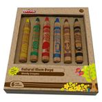 Play-Doh PLAY-CR009 6 Renk Naturel Mum Boya