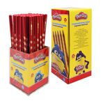 Play Doh PLAY-KK015 Oluklu 72'li Kırmızı Kalem