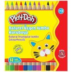 Play-Doh PLAY-KU009 12 Renk Naturel Jumbo Mini Kuru Boya