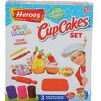 Play Dough 3 Renk Cup Cake Oyun Hamuru Seti