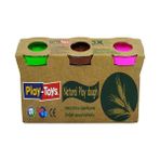 Play-Toys Natural Uclu Oyun Hamuru