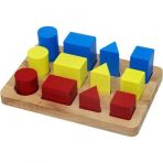 Play Wood 314 Geometrik Büyükten Küçüğe Sıralama Eğitici Oyuncak