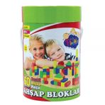 Play Wood ONY210 60 Parça Renkli Ahşap Bloklar
