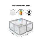 Playard Maxi Güvenli Bebek Ve Çocuk Oyun Alanı Oyun Parkı 150x150cm Oyun Matı Ve Topları Açık Gri acik-gri
