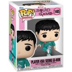 Player 456: Seong Gi-Hun #1485 Funko Pop - Squid Game - (Overwashed)Black-Checker