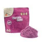 Playever Hands’n Sand Doğal Kinetik Oyun Kumu 500gr | Çocuklar İçin Güvenli, Toksik Madde İçermeyen, Yapışmayan, Kolay Şekil Alan Duyusal Oyun Kumu | Montessori Etkinlik Oyuncağı 3+ Yaş (Mor)