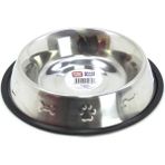Playfull Kemik ve Pati Kabartma Desenli 20 cm 945 ml Çelik Mama ve Su Kabı