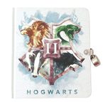 Playhouse Harry Potter Hogwarts Evleri Kilidi & Çocuklar için Anahtar Çizgili Sayfa Günlüğü