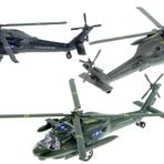 Playmaker Toys ABD Ordusu Sikorsky UH-60 Siyah Şahin Helikopteri 25,4 cm Kalıp Döküm Metal Model Oyuncak (Renkler Çok Olabilir)