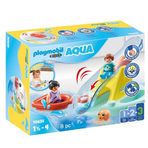 Playmobil 1.2.3 Aqua 70635 Su Kaydırağı ile Banyo Adası Oyun Seti